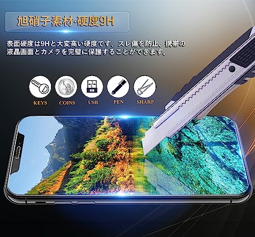 iPhone11 用 ガラスフィルム iPhone XR 用 フィルム 2枚 【硬度9H スクラッチ防止 飛散防止 高透過率 指紋防止 気泡防止 耐衝撃 自動吸着 貼り付け簡単 ケースに干渉しない 】 アイフォン 11 / XR 対応 強化 ガラス 保護フィルム 6.1インチ対応