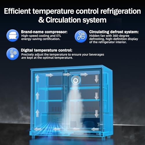 Image of 7.4 Cu.Ft Back Bar Cooler, 2 Hinged Glass Doors, ETL