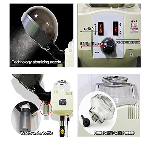 Vaporizzatore per capelli, macchina professionale per condizionare i capelli con supporto rotante, trattamento termico per salone di bellezza, 600 W
