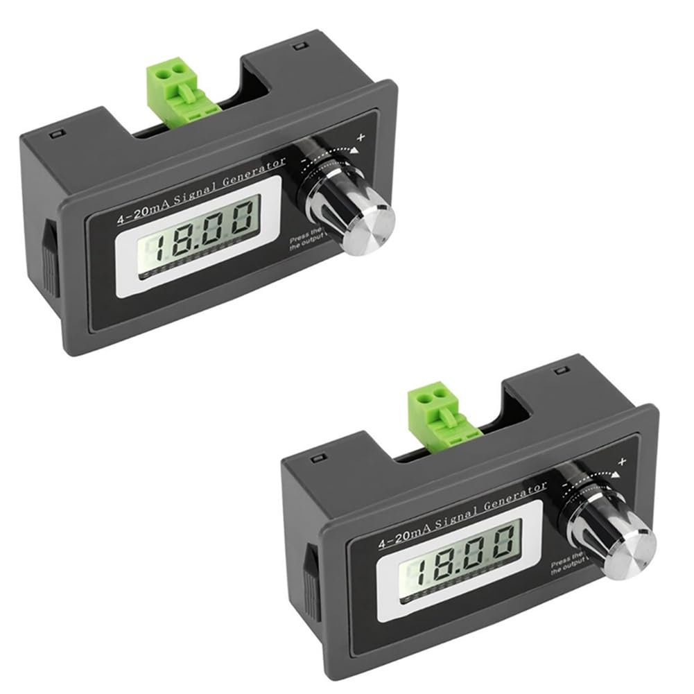 Littimoon 4-20MA Current Loop Signal Generator 0.01 Two-Wire PLC Instrument Plastic 2Pack