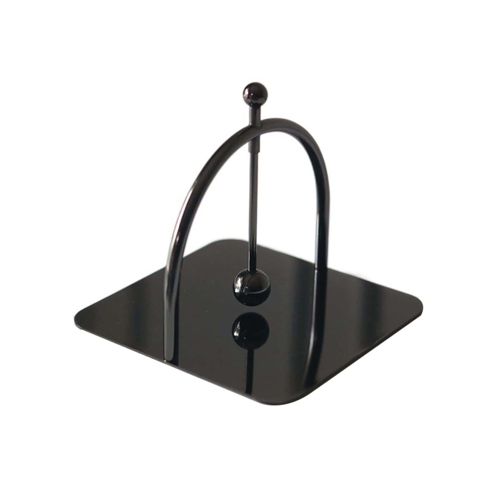 Tissue Case Creative Paper Towel Seat Pressure Table Restaurant Hotel Desktop Square Rack Napkin Vertical Clip Decoration Tissue Dispenser(Black)