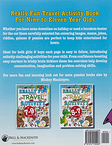 Really Fun Travel Activity Book For 9-11 Year Olds: Fun & educational activity book for nine to eleven year old children 2 51CtawV C0L
