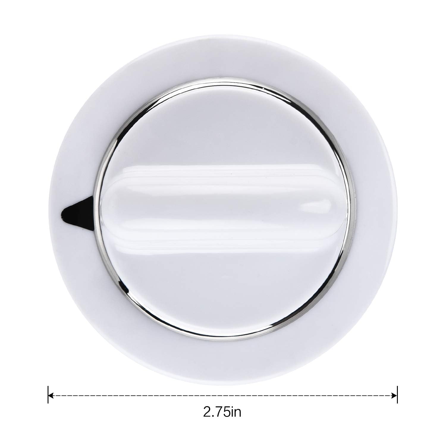 WE01x20374 Bouton de commande de minuterie WE1M654 avec anneau métallique pour sèche-linge électrique général et Hotpoint – Remplace AP3995098 WE01M0443 WE1M443