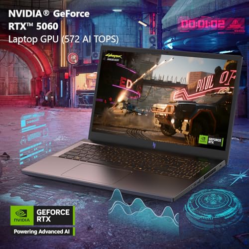Acer Nitro V Gaming Laptop | Intel Core i9-13900H Processor | NVIDIA GeForce RTX 5060 Laptop GPU | 15.6" FHD IPS 165Hz Display | 16GB DDR4 | 1TB Gen 4 SSD | Wi-Fi 6 | Backlit KB | ANV15-52-98KV - Image 4