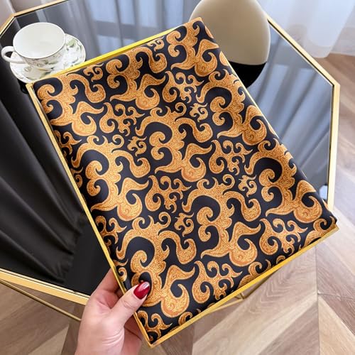 Image of ZDMHSH Fashion Scarves Scarf 100% Silk Feeling Scarf Silk Like Scarves Long Lightweight Sunscreen Shawls for Women
