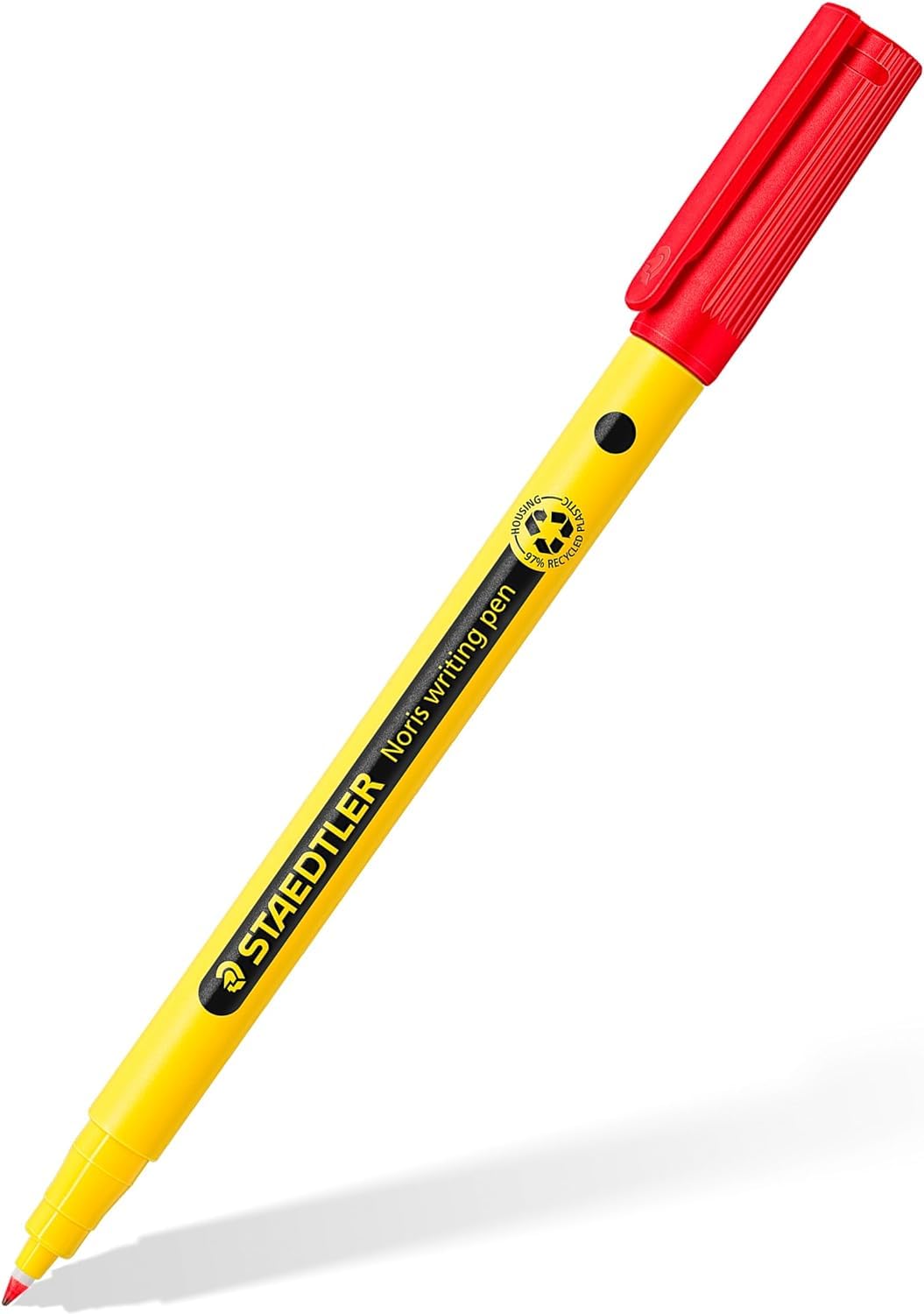 STAEDTLER 307 Noris Writing Pen - Handwriting Pens - 0.6mm Line Width - Ideal for School Work, Office, etc (Red) - Image 3