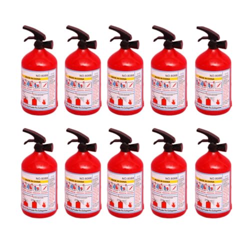 Tofficu 10個 消火器 形 鉛筆 削り - 楽しい ノベルティ 手持ち 削り 子供用 学生用 &Amp; オフィス用 ミニ ポータブル プラスチック 削り (赤、 7Cm)