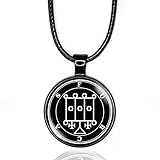 Furcas Sigil Necklace, Goetic Demon Left Hand Path Pendant, Satanic Demonic Demonology Occult Ritual Jewelry, Seal of Furcas, Ars Goetia Lesser Key of King Solomon