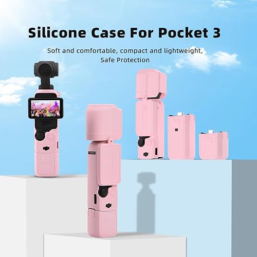Miniatura 2 de Funda de silicona Pocket 3 para DJI Osmo Pocket 3, funda protectora de lente resistente a los arañazos Funda compatible con DJI OSMO Pocket 3