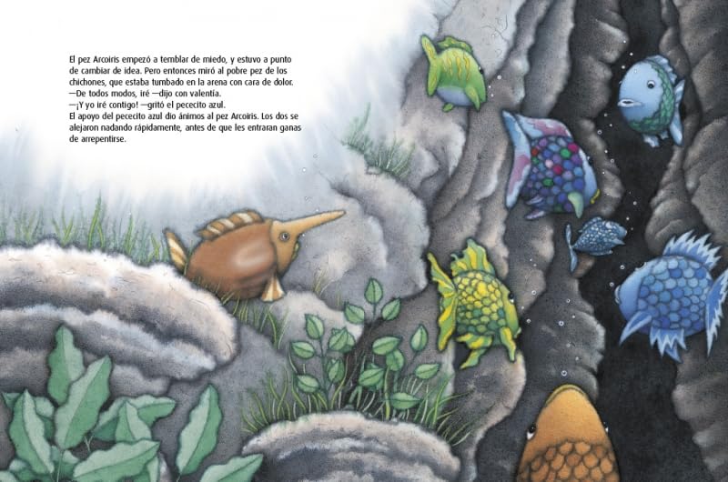 El pez Arcoíris y la cueva de los monstruos marinos (El pez Arcoíris) (Cuentos infantiles)