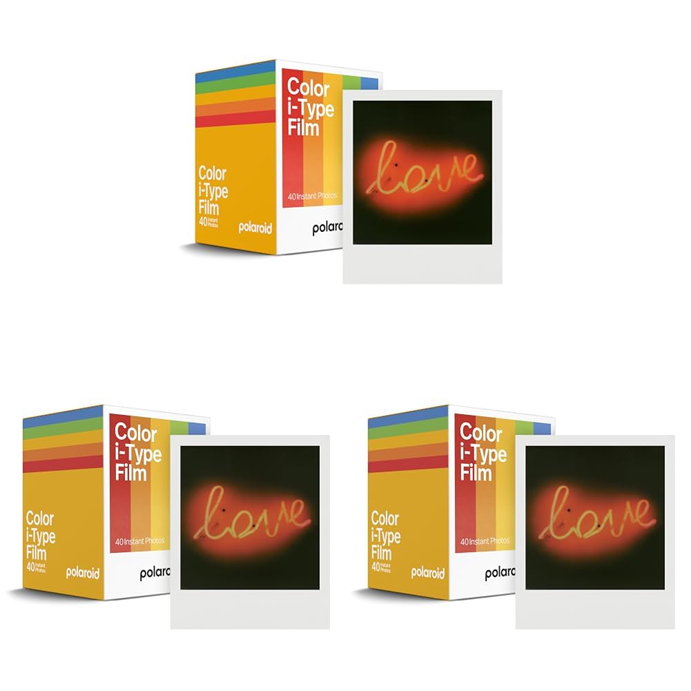Polaroid Instant Color I-Type Film - 40x Film Pack (40 Photos) (6010),(Pack of 3)