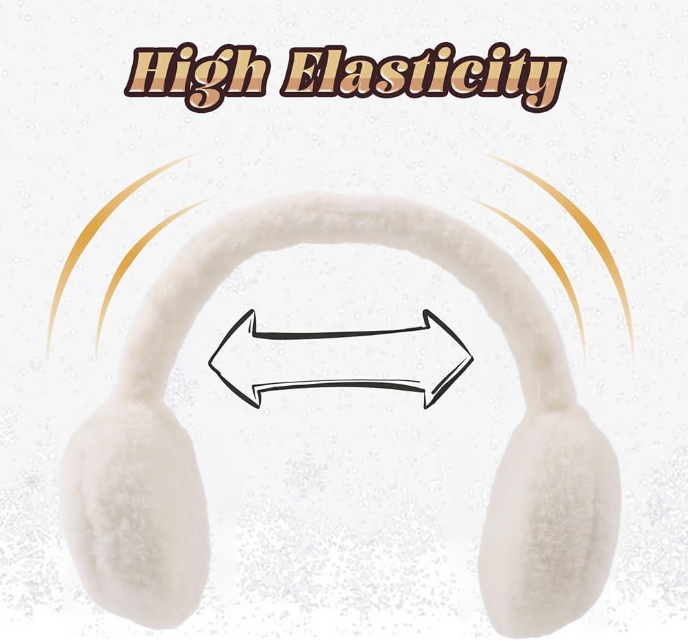 Yuoahcn Toddler Kids Winter Earmuffs Girl Warm Ear Muffs Baby Girls Plush Ear Warmers Cute Ear Covers Headband 3-8Y - Image 7