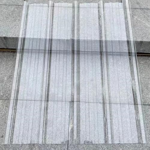 Couverture de toit imperméable en tôle ondulée transparente pour hangar