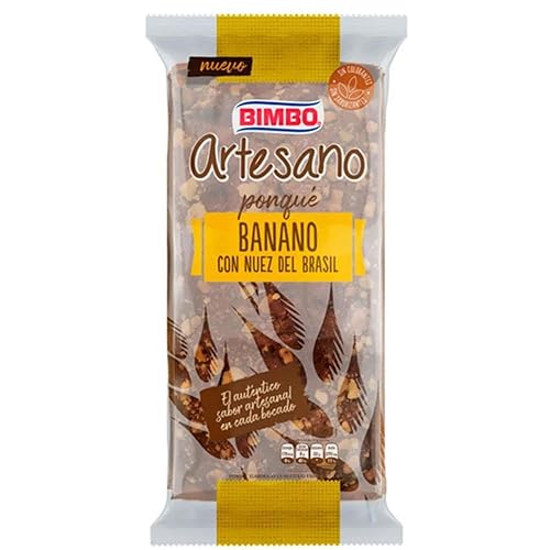 Miniatura 2 de Bimbo Ponque Babana paquete de 2 plátano con bizcocho de nueces brasileñas aperitivos colombianos pasteles mexicanos bimbo dulce mexicano dulce