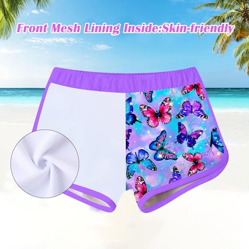 Image of Vogseek Girls Rash Guard Two Pieces Swimsuit Long Sleeve Bathing Suit for 3-10 Years