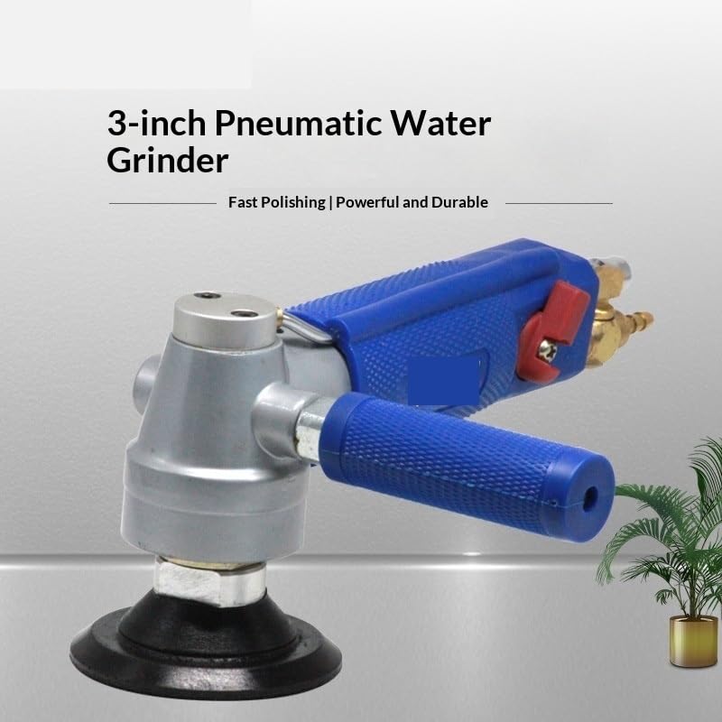 Tampone per auto, smerigliatrice pneumatica ad iniezione d'acqua, lucidatrice per marmo non elettrica, giada, per la cura del veicolo domestico