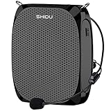 Portable Voice Amplifier SHIDU Personal Speaker Microphone Headset Rechargeable Mini Pa System for Teachers Tour Guides Coaches Classroom Singing Yoga Fitness Instructors