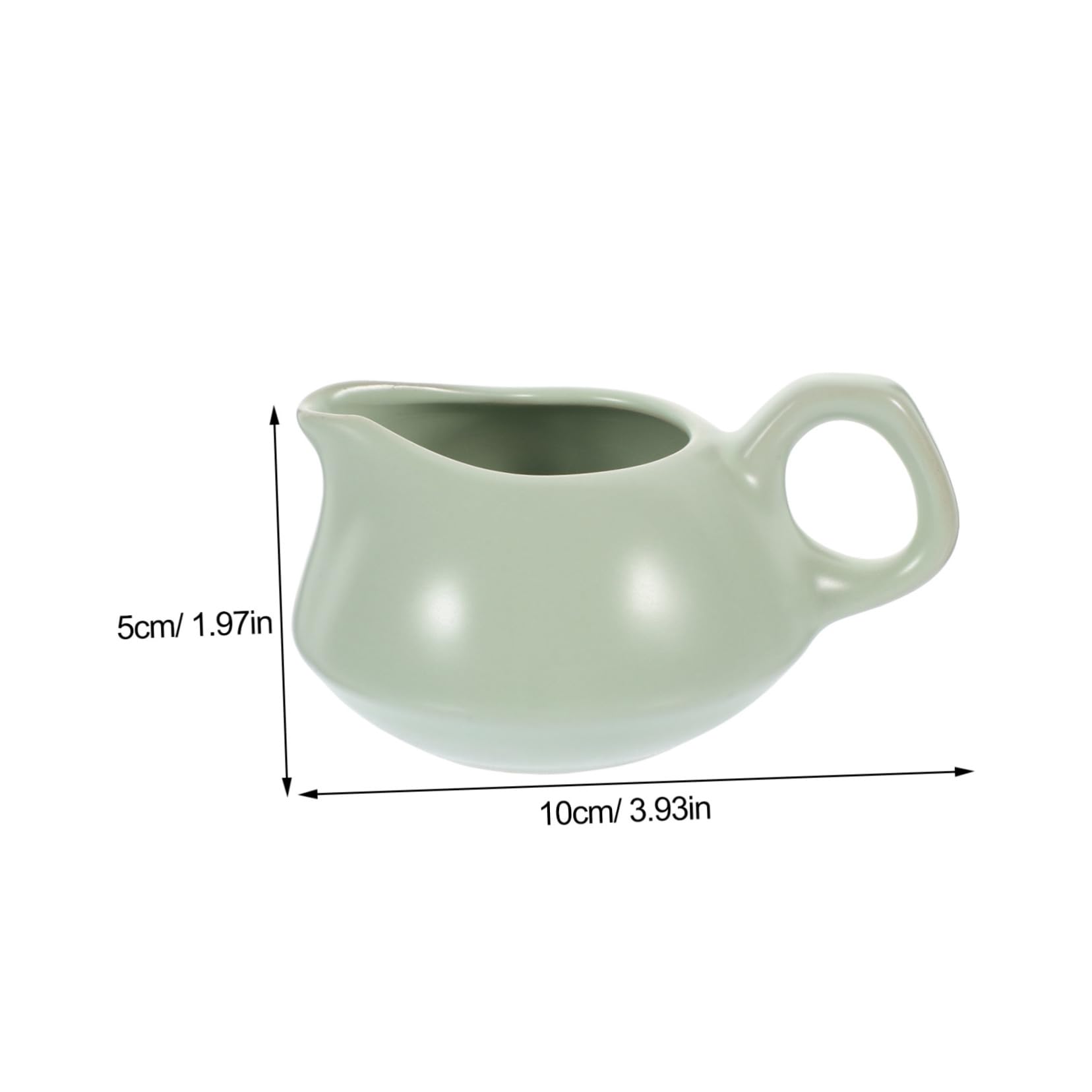 Veemoon Ceramic Milk Jug Sauce Pitcher Handle Small Pitcher for Dipping Sauce Tea