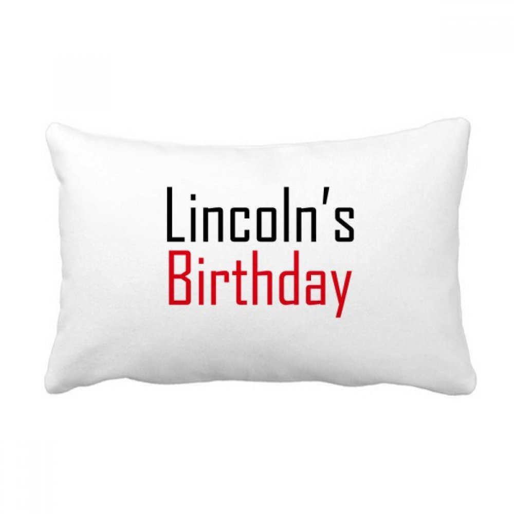 Cadeau de bénédiction coussin Lincoln multicolore pour anniversaire et fête