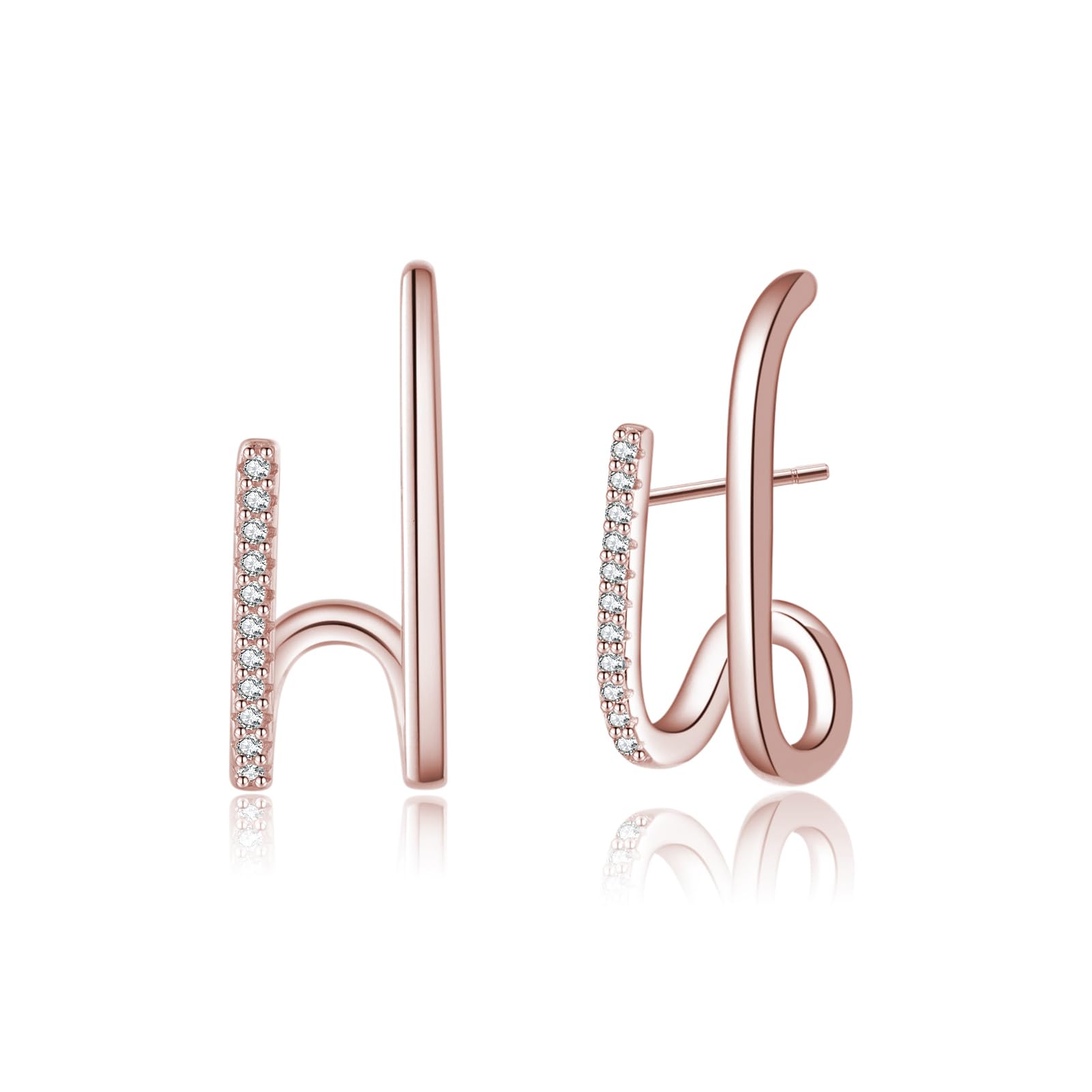 Boucles d'oreilles chenille argent 925 cadeau idéal pour adolescentes - 5