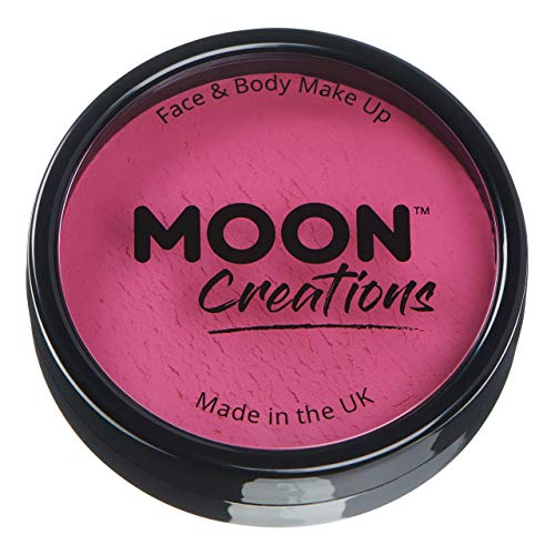 Moon Creations Maquillaje Facial y Corporal Profesional | Pintura de Color Profesional | Pintura Facial para Niños, Adultos, Disfraces, Festivales, Halloween Rosa oscuro 36g
