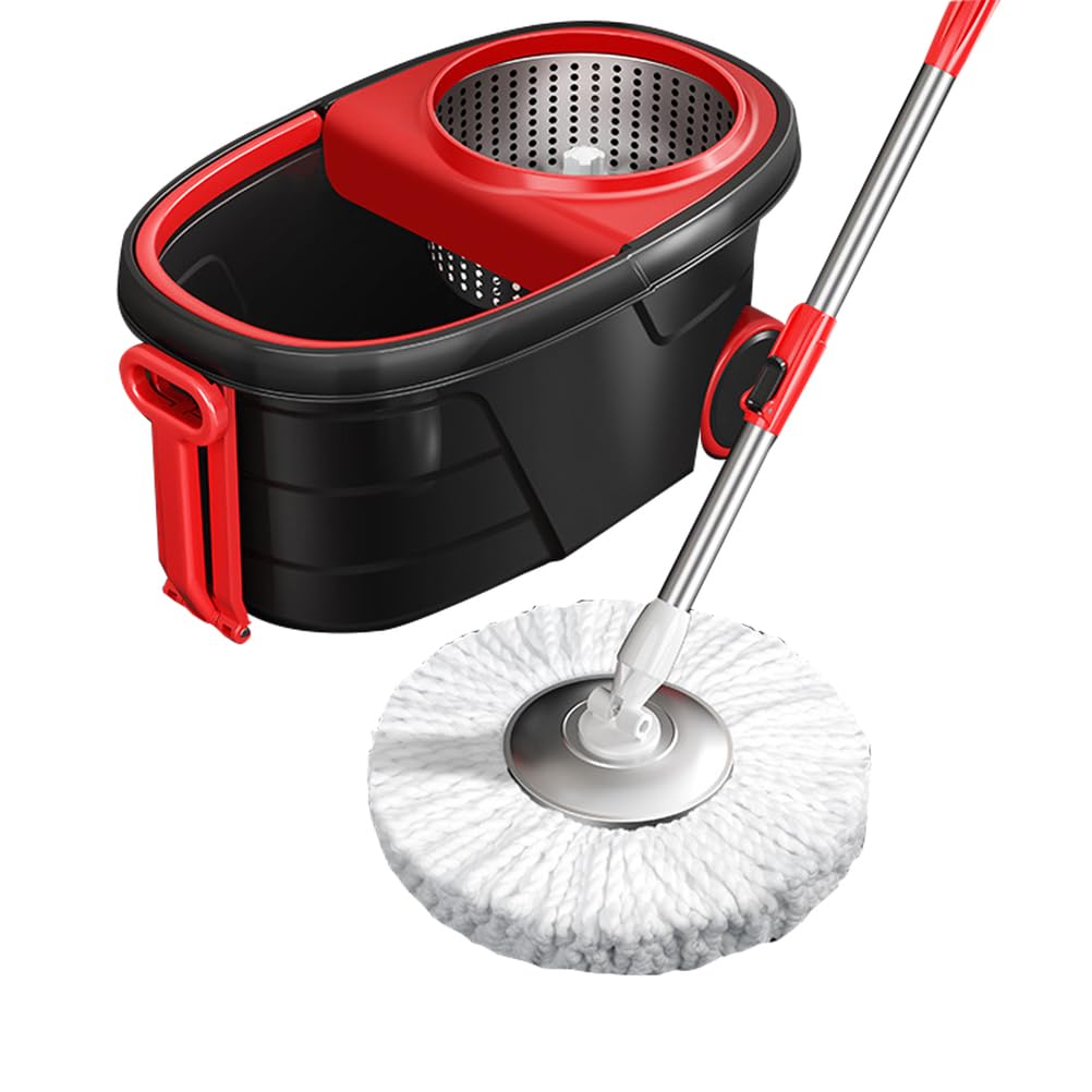 Mopa giratoria con cubo para la limpieza diaria de suelos laminados y baldosas del hogar