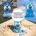 Bluey Jumbo Sand Art, Reusable Bluey Toys, Fill With Sand or Water, Includes Waterproof Bluey Doll, Kids Shovel and Funnel, Fun Sensory Toys For Kids, Great Toddler Activities, Toddler Travel Toys