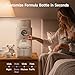Snow Bear Baby Formula Maker–One Touch Warm Formula Dispenser, Precise Powder Water Ratio & Memory Setting,Sealed Powder Container,Auto Lifting Platform for No Mess fit Most Bottle–Shake Milk by Hand
