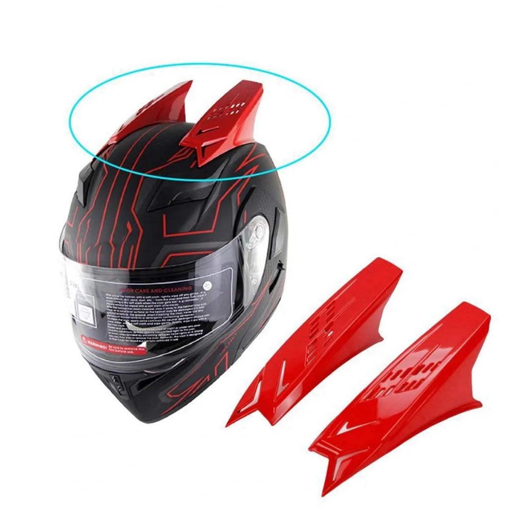 Roxvue 2 Stück Motorrad Fahrradhelm Niedliche Horndekoration
