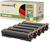 Kit 5 TONER EXPERTE 045H 045 Toner compatibili per Canon i-SENSYS MF631Cn, MF633Cdw, MF635Cx, LBP611Cn, LBP613Cdw, imageCLASS MF632Cdw, MF634Cdw, LBP612Cdw