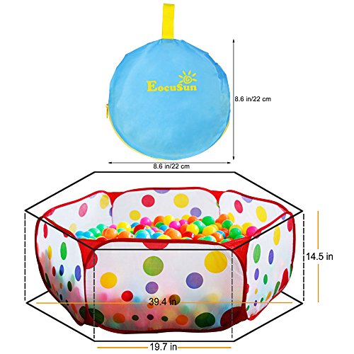 Focusun Theafunâ Portable Cute Hexagon Polka Dot Kids Playpen Ball Pit
