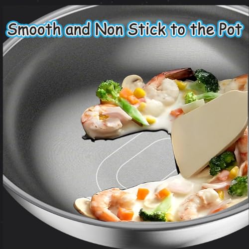 Wok titanium con tapa 11.02 pulg sin revestimiento antiadherente miniatura 6