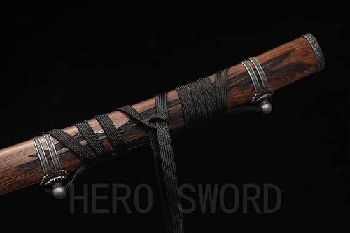 Miniatura 5 de HERO SWORD SEKIRO Shadows Die Twice Wolf Sanurai Sword Cosplay Réplica Espada Mortal Blade Juego Japonés Katana Forjado a Mano Acero Alto Manganeso