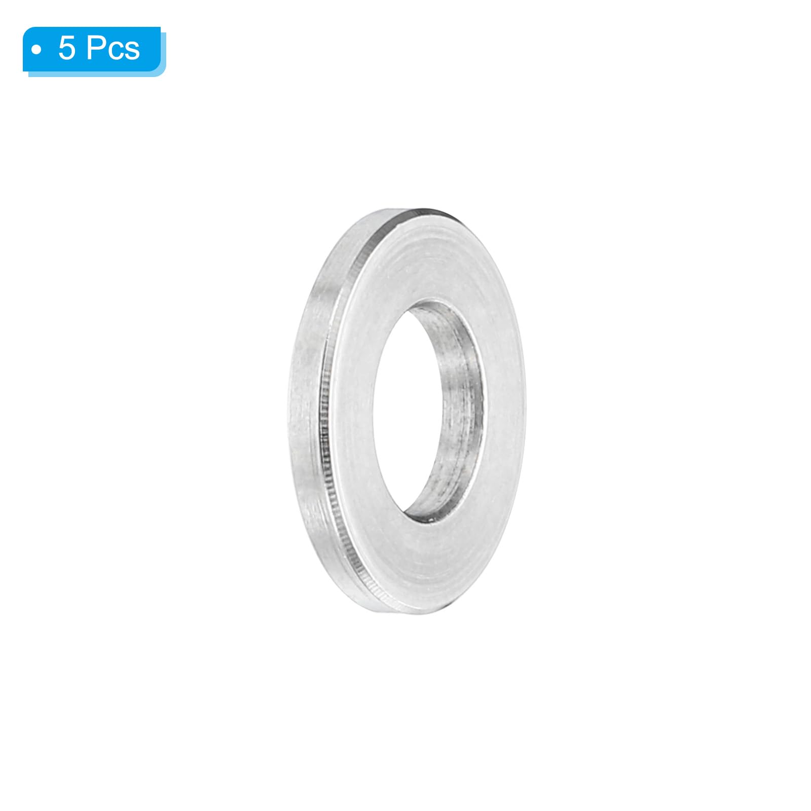 PATIKIL M8 Stainless Steel Spacers, 5Pcs Metal Spacer Stainless Steel 8.2mm ID x 16mm OD x 2mm L Stainless Steel Spacer Screw Standoff for 5/16" or M8 Screw - Image 3