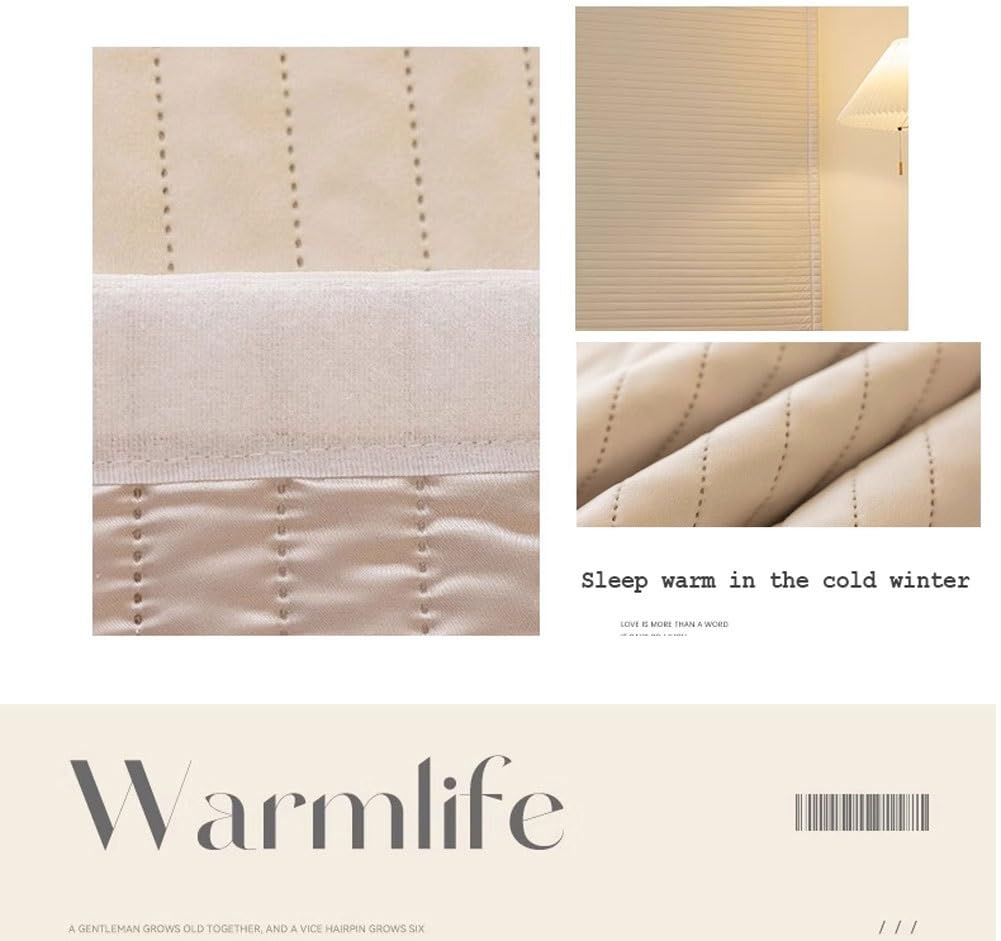 Wärmeisolierung Fenster, Fensterisolierungs-Kit, Wärmeschutzvorhang Kälteschutzvorhang Fenster aus Verdickter Baumwolle, Winddicht, Kälteschutz und Verdunklung, Halten Sie den Raum Warm(1mx1.5m)