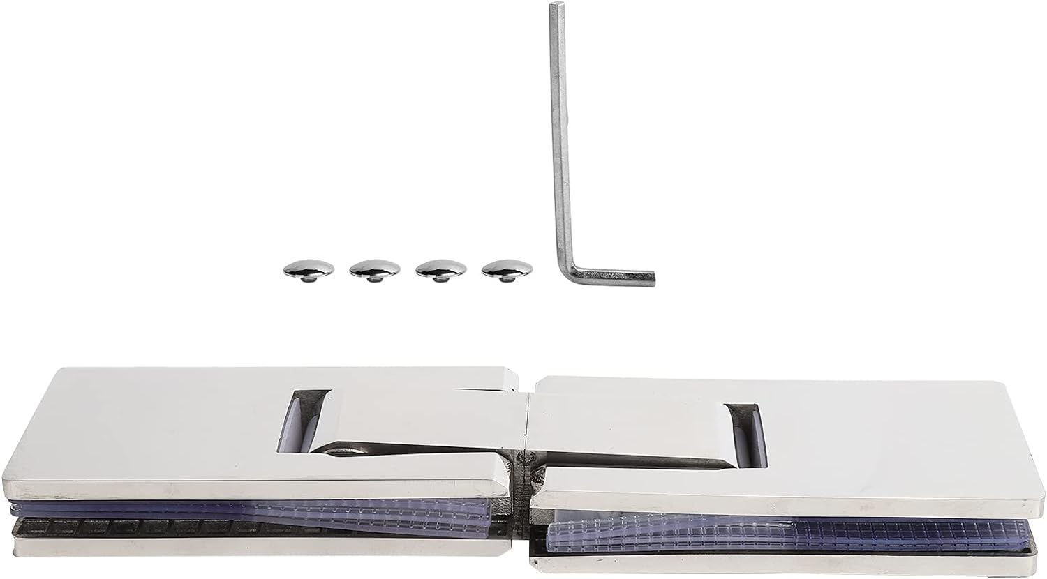 Vrfvsdasaas One Color Glass Door Hinge, Glass Clip,Close Automatically Bracket Not Deformed For Home Bathroom For 8-12Mm Door