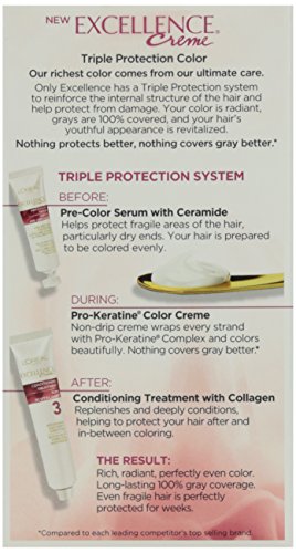 Image of L'Oreal Paris Excellence Creme Triple Protection Color - 6Rb Light Reddish Brown - Warmer For Unis