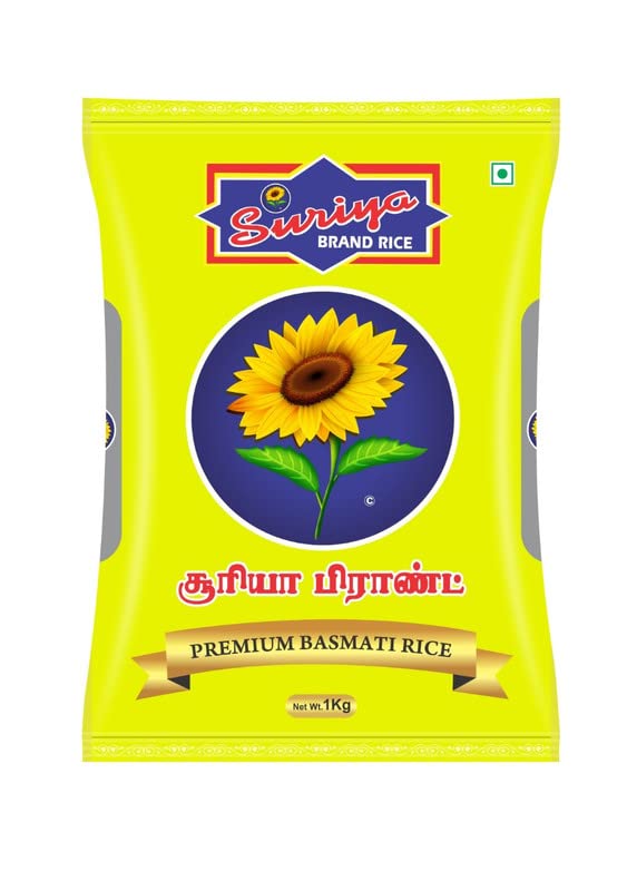 Suriya Gold Premium Basmati 1121 Rice Naturally Processed Rice 1Kg