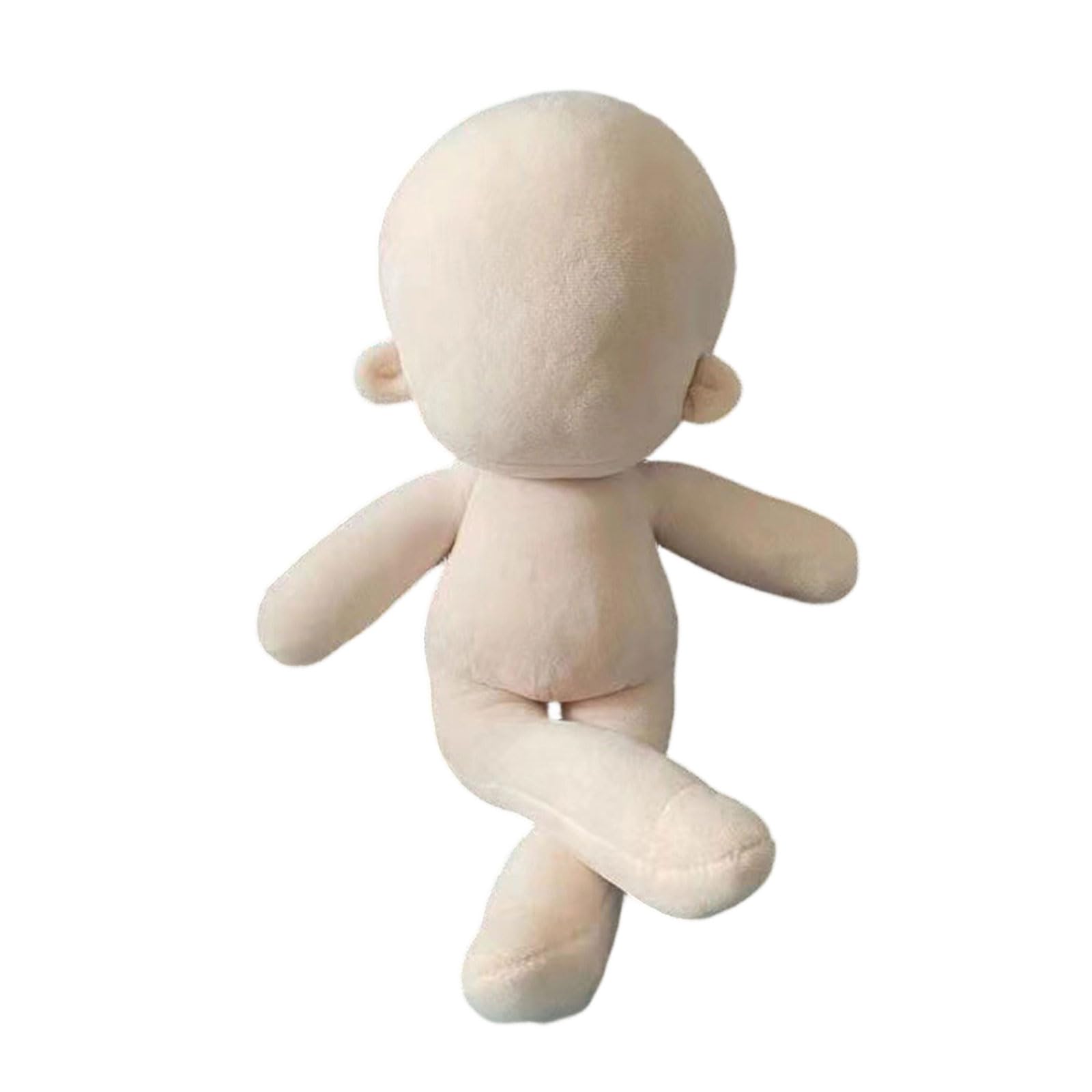 Limtula 12inch Cotton Doll Body Undressed Stuffed Base for Sewing Dressing and Art Project Craft Dolls Making Accessory Plain Cotton Body for Craft Project and Pretend Play