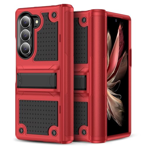 Jeylly Galaxy Z Fold 6 �P�[�X �����L�b�N�X�^���h&�q���W�ی�t�� ���ϋv �ϏՌ� �t���{�f�B�ی�J�o�[ �P�[�X Samsung Galaxy Z Fold 6 5G�p ���b�h