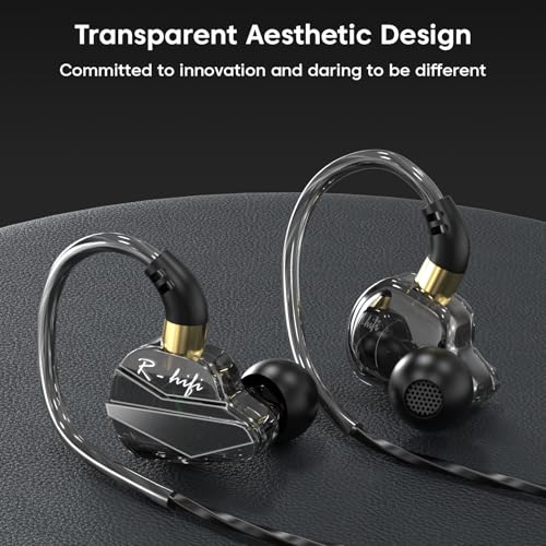 Image of Sounce BassEngine Type-C In Ear Wired Earphones 14.2mm Dynamic Driver HD Mic Ergonomic Earbuds Anti Tangle TPE Cable In Line Music Call Controls Deep Bass Clear Sound for Everyday Use ProSeries(Black)