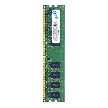 EVM 2GB DDR2 Desktop RAM 667MHz Long-DIMM – 1.8V Low Voltage, 240-PIN Pin, Intel & AMD Compatible, High-Speed PC Memory Upgrade – 10 Year Warranty (EVMT2G6670U86P)