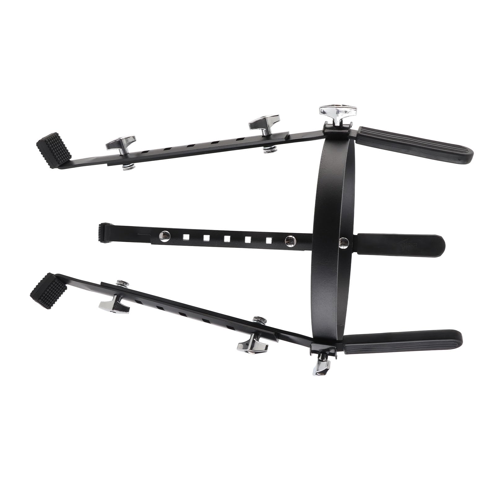 Naroote Soporte de Tambor de Conga de Hierro Ajustable para Prácticas de Interpretación Negro, Durabilidad Superior para Todos los Tamaños, Compatibilidad Universal para Base de Tambor, Ideal para