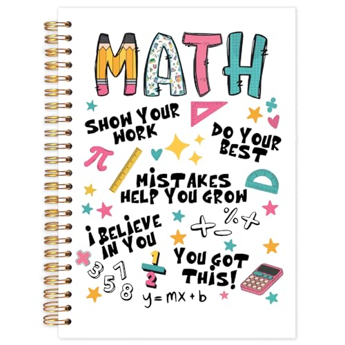 Yhtrg Math Gifts Spiral Notebooks, Mathematics Teacher Gifts...