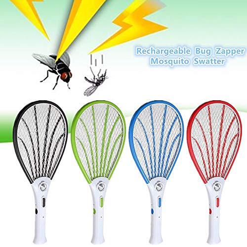 Preisvergleich Produktbild DODOBD Elektrische Fliegenklatsche Insektenvernichter / 2er Set Insektenfalle Fliegenfänger / effizient sicher(Steckertyp)