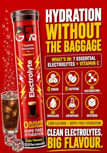 Image of MEGA VALUE COMBO of 5 | DIET GEAR 0 Sugar, 0 Caffeine Instant 7 Electrolyte Drink Mix | 25L /100 Glasses of CLEAN Electrolytes | Instant Daily Hydration for Gym, Heat & Hustle | No BS: No Maltodextrin, No Sucralose, No Artificial Sweeteners | Made in India
