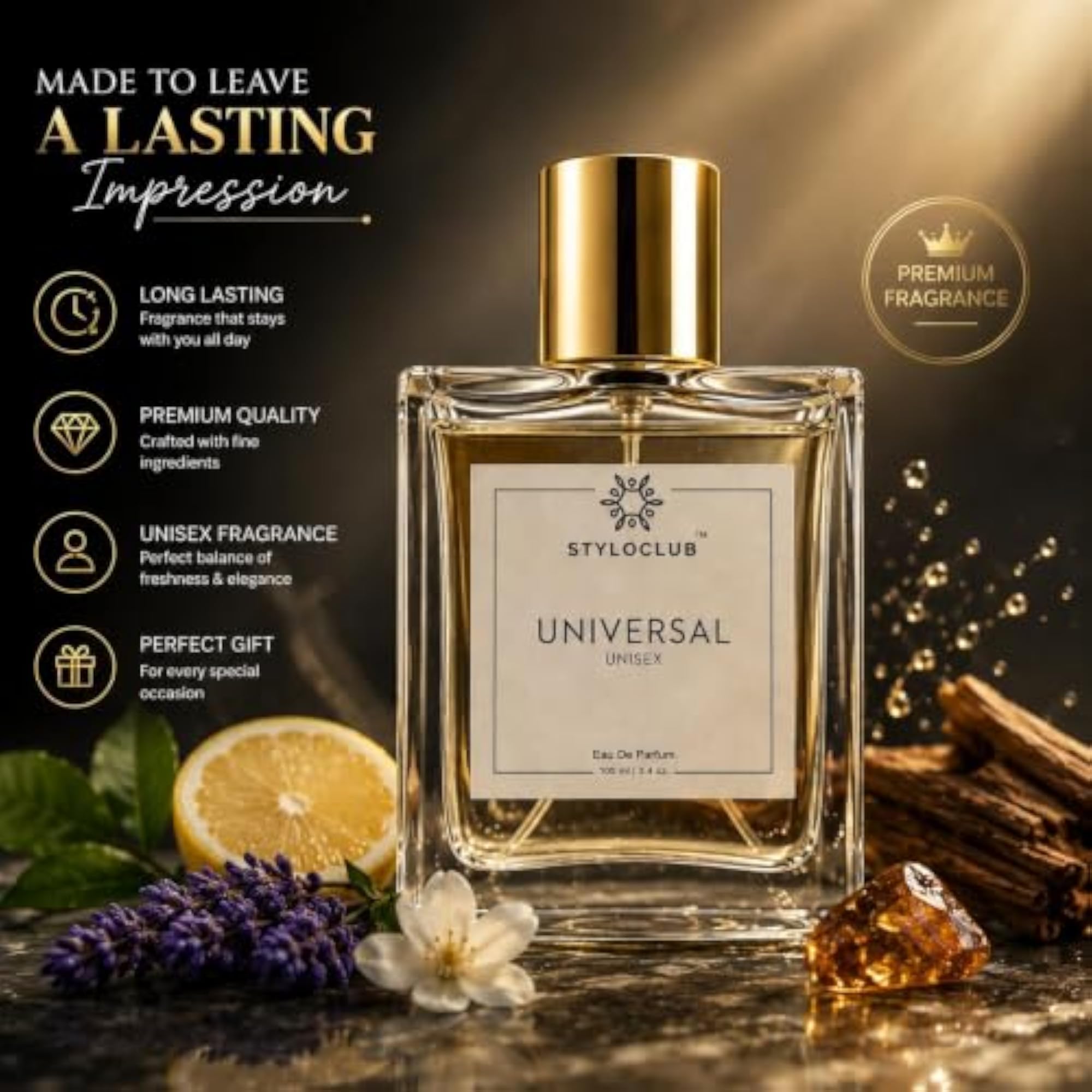 Universal Unisex Perfume, Fresh Long-Lasting Fragrance