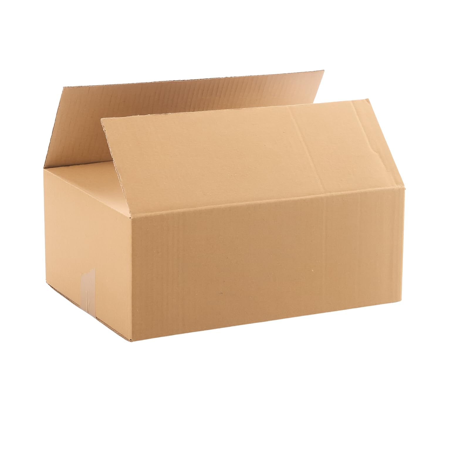 Versandkarton Karton 320 x 250 x 120 mm (Außenmaß 325 x 255 x 125 mm) Faltkarton Verpackungen Bücherkartons 1-wellig rechtekig mit Deckel Braun (100 Stück)