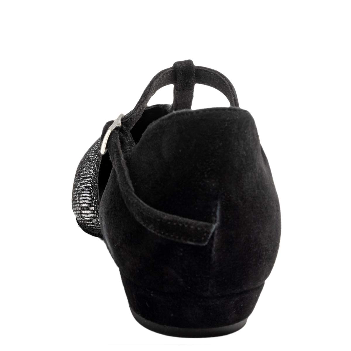 Rummos Damen Tanzschuhe Carol - Diva Leder/Nubuck Schwarz - Medium (Normal) - 2 cm Blockabsatz - Made in Portugal