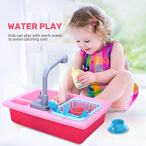 CUTE STONE Color Changing Play Kitchen Sink Toys 18.50(50 Off